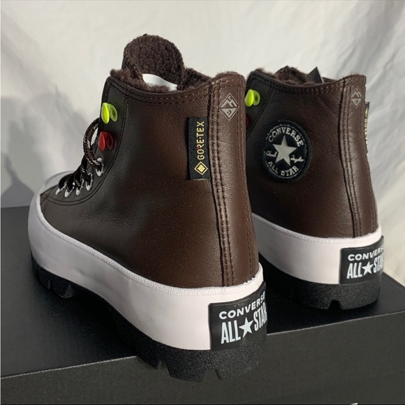 Converse CTAS Lugged Winter Hi Goretex Boots Brown Black White Shoes Womans 5.5 - Picture 6 of 6